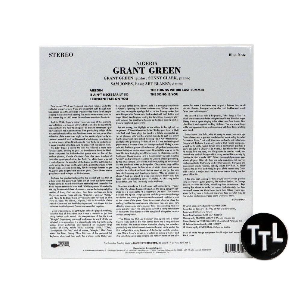 Grant Green: Nigeria (Tone Poet 180g) Vinyl LP