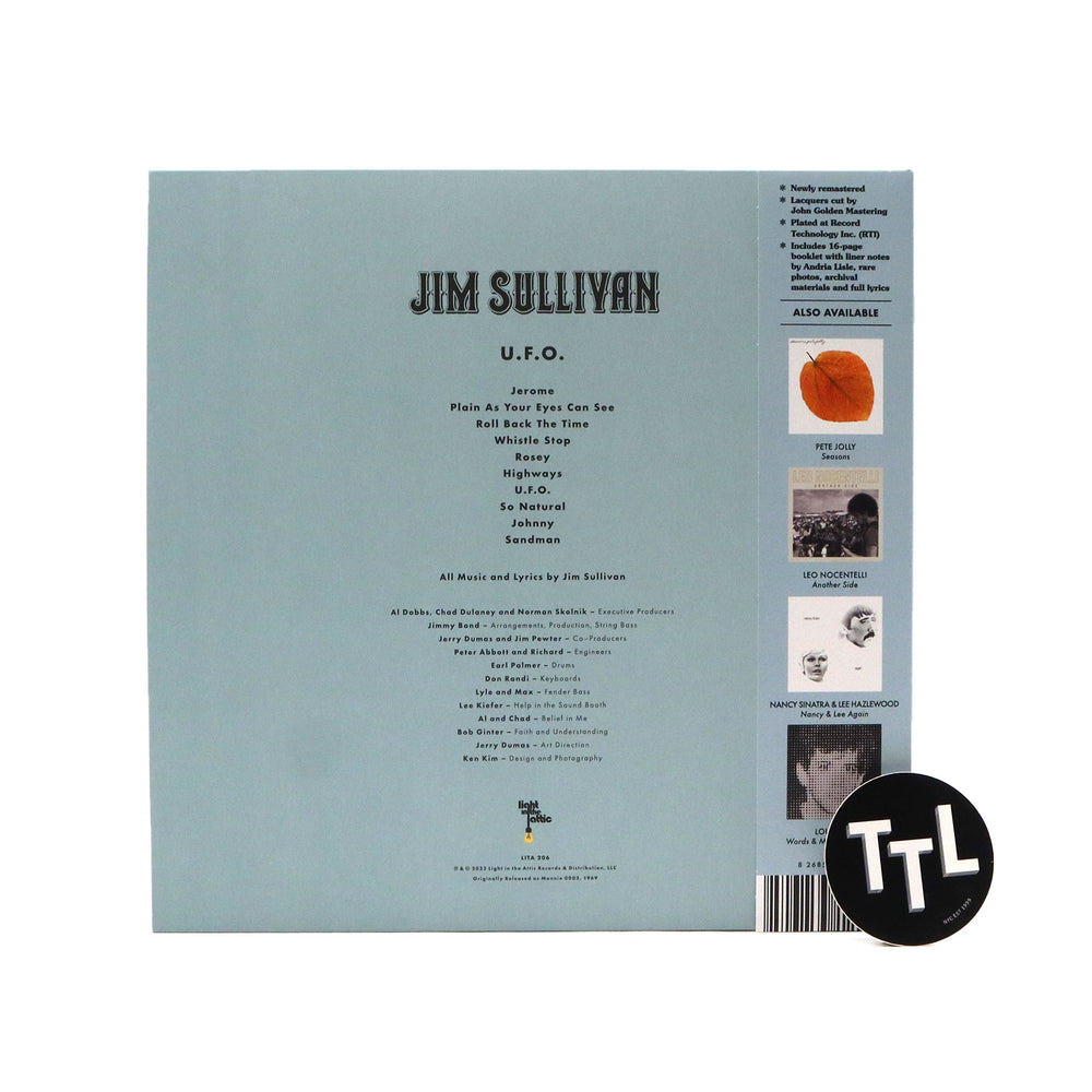 Jim Sullivan: U.F.O. (Blue Splatter Colored Vinyl) Vinyl LP