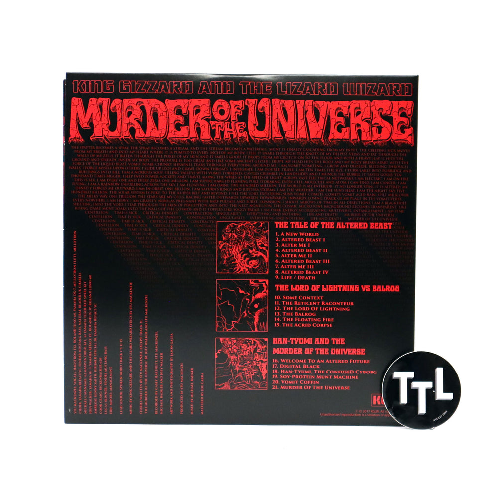 King Gizzard And The Lizard Wizard: Murder Of The Universe (Colored Vinyl) Vinyl 2LP