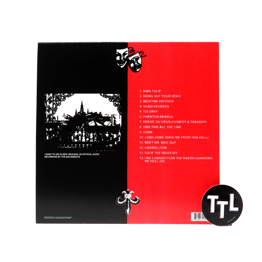 $uicideboy$: I Want To Die In New Orleans (Red & Black Colored Vinyl) Vinyl LP