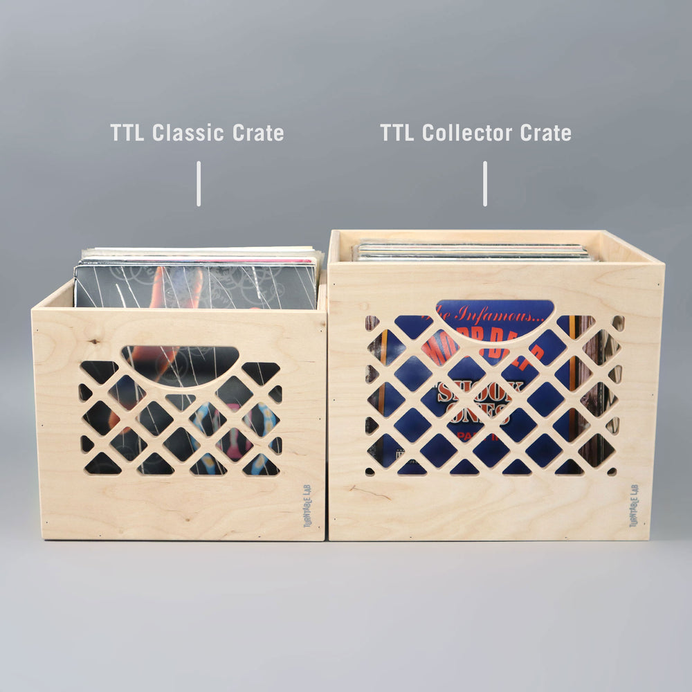 Turntable Lab: Classic Wooden Record Storage Crate