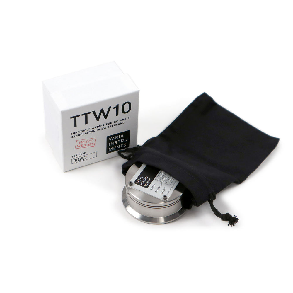 Varia Instruments: TTW10H Turntable Weight for 12" + 7" Records - Heavy Weight Edition