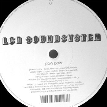 LCD Soundsystem: Pow Pow (Record Store Day 2010) Vinyl 12"