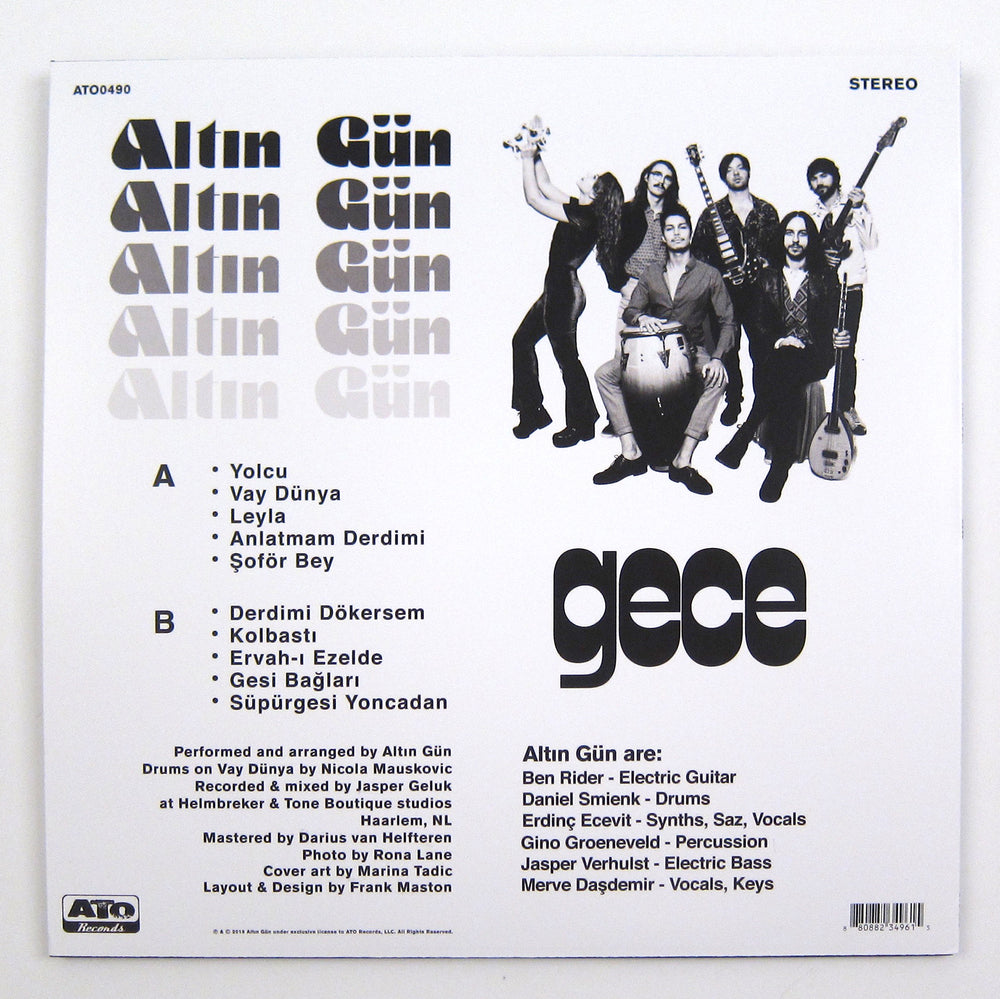 Altin Gun: Gece (Indie Exclusive Cream Colored Vinyl) Vinyl LP