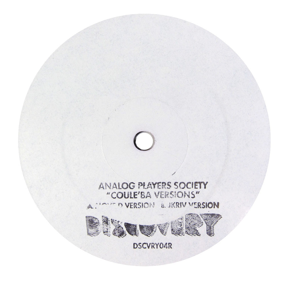 Analog Players Society: Coule'Ba Versions (Move D, Jkriv) Vinyl 12"
