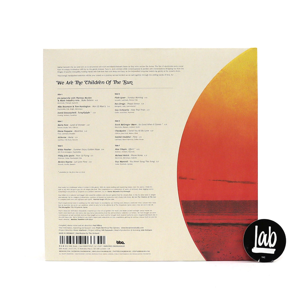 BBE Music : We Are The Children Of The Sun (Folk Funk, AOR, Balearic) Vinyl 3LP