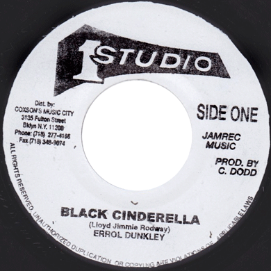 Errol Dunkley: Black Cinderella 7"
