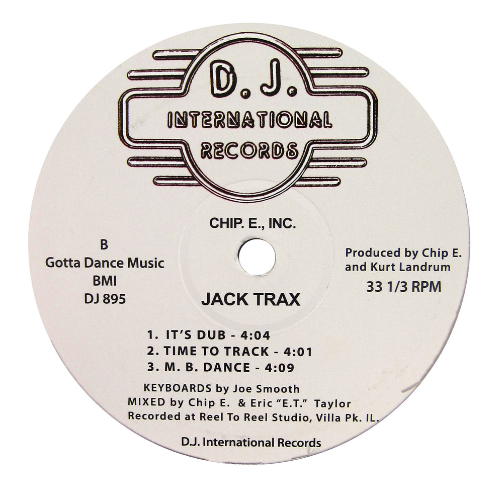 Chip E., Inc.: Jack Trax Vinyl 12"