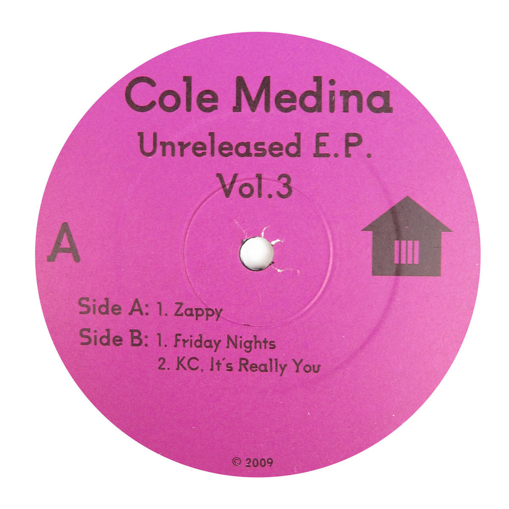 Cole Medina: Unreleased EP Vol.3 Vinyl 12"