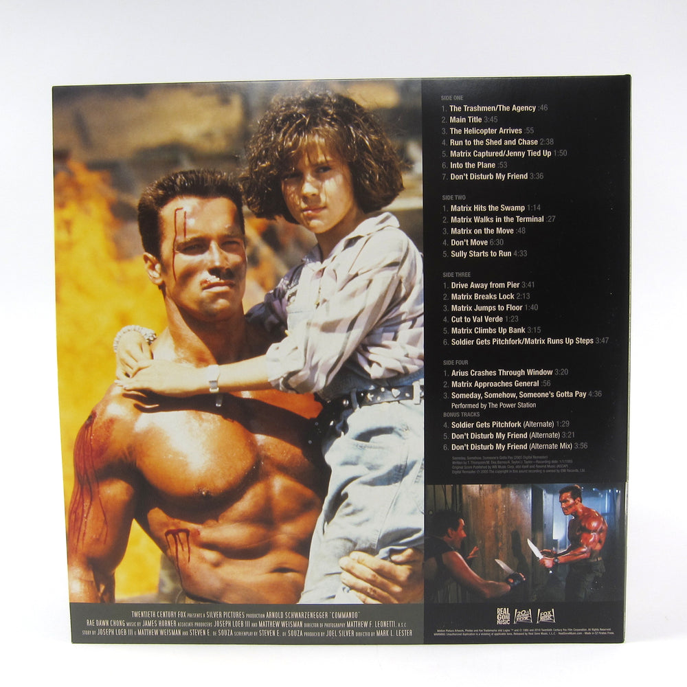 James Horner: Commando Soundtrack (Colored Vinyl) Vinyl 2LP