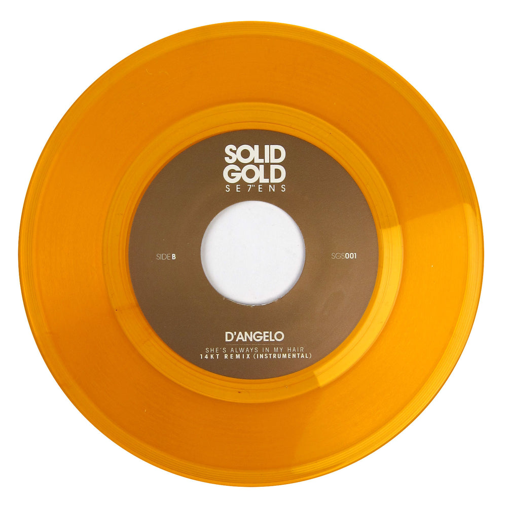 D'Angelo: She’s Always In My Hair 14KT Remix (Colored Vinyl) Vinyl 7"