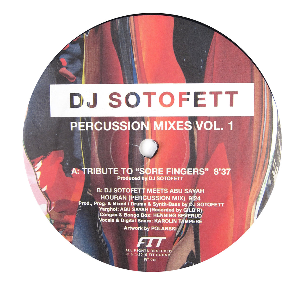 DJ Sotofett: Percussion Mixes Vol.1 Vinyl 12"