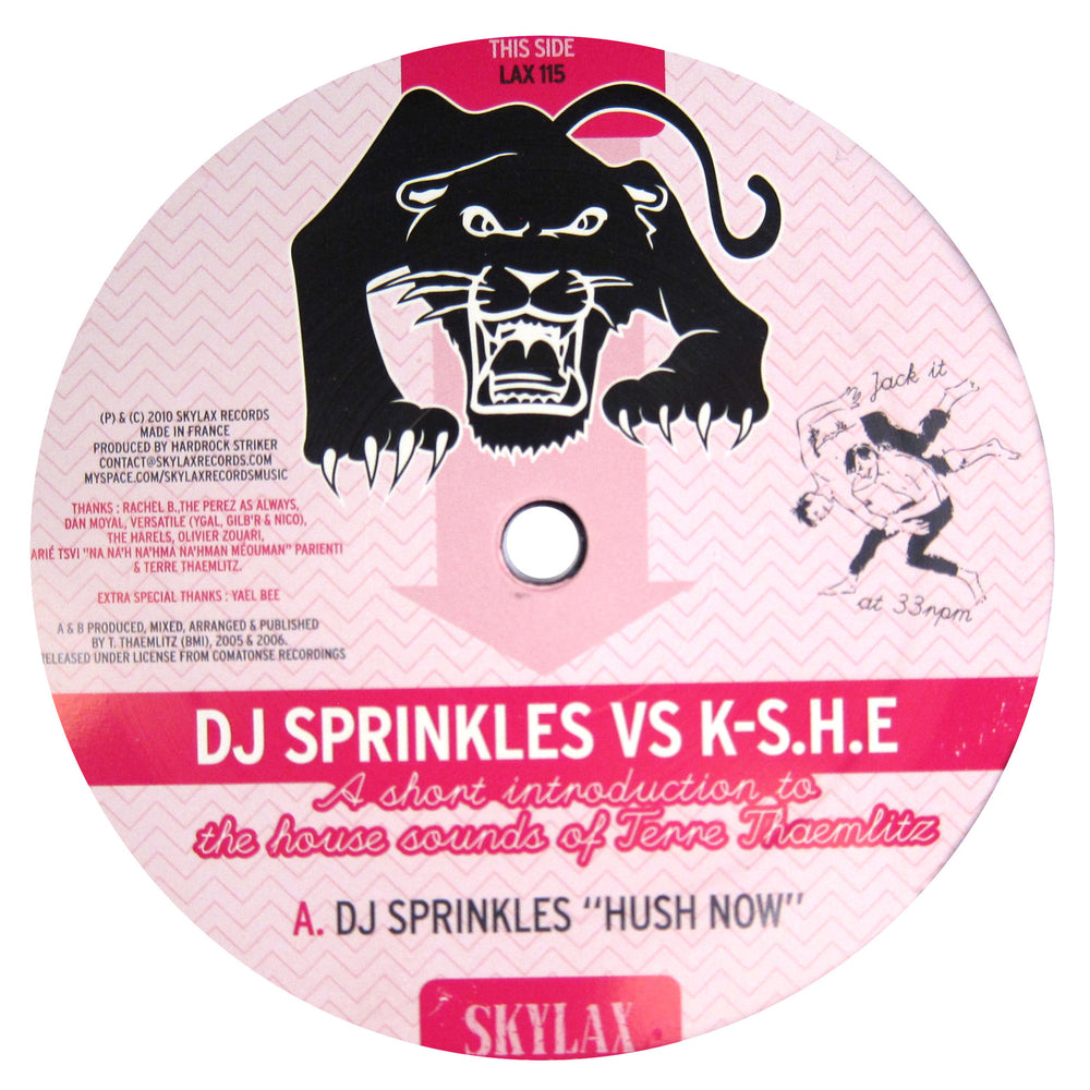 DJ Sprinkles : Vs K-S.H.E - A Short Introduction To The House Sounds Of Terre Thaemlitz Vinyl 12"