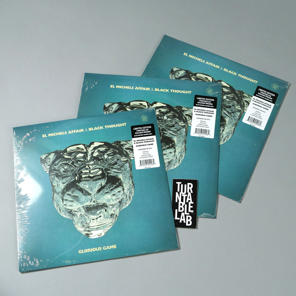 El Michels Affair & Black Thought: Glorious Game (Blue Panther Colored Vinyl) Vinyl LP - Turntable Lab Exclusive - PRE-ORDER - LIMIT 1 PER CUSTOMER