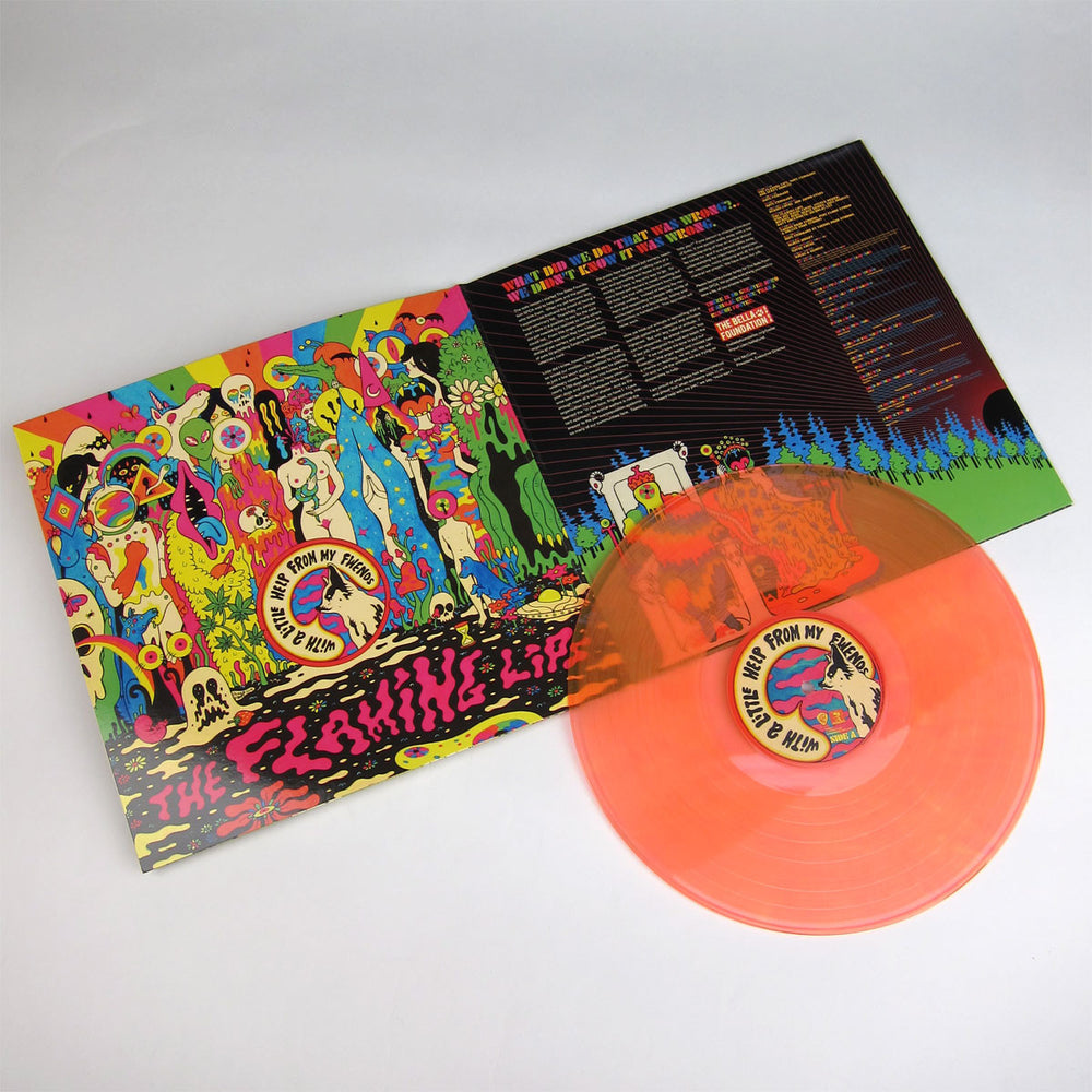 The Flaming Lips: With A Little Help From My Fwends (Neon Orange Vinyl) Vinyl LP detail