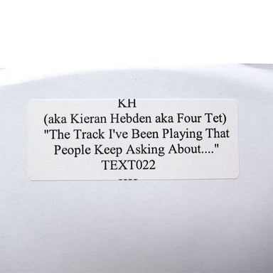 Four Tet: KH - The Track I've Been Playing 12" detail