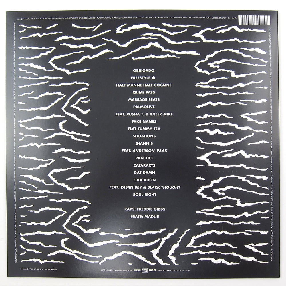 Freddie Gibbs & Madlib: Bandana Vinyl LP