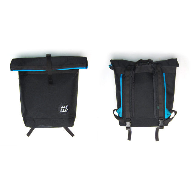 turntable lab rolltop bag - front/back