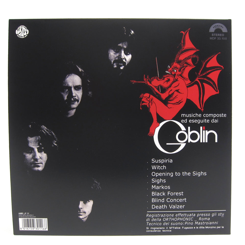 Goblin: Suspiria Soundtrack (Colored Vinyl) Vinyl LP