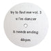 Try To Find Me: Vol.3 (I'm A Dancer) Vinyl 12"