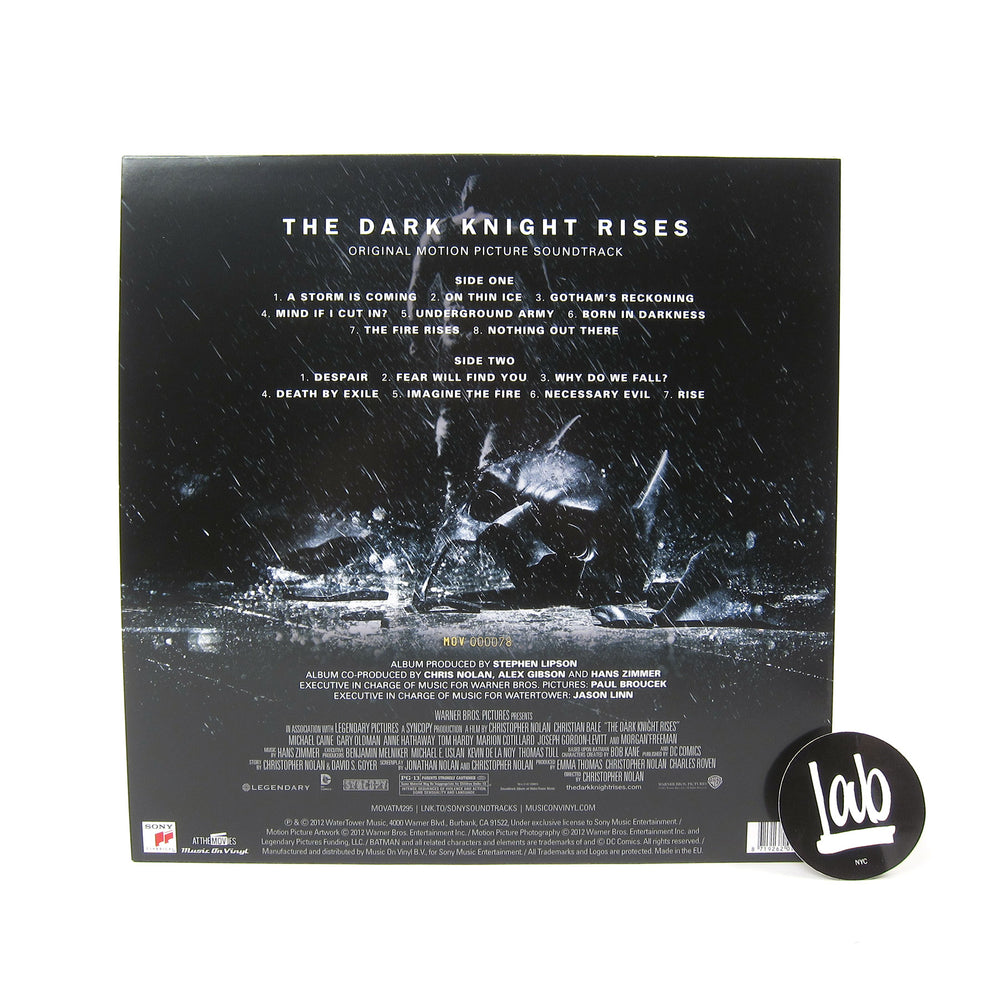 Hans Zimmer: Dark Knight Rises Original Soundtrack (180g, Colored Vinyl)