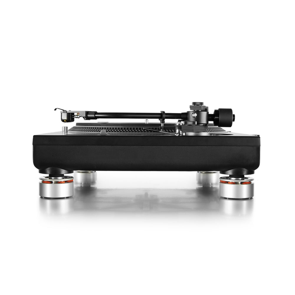 Isonoe: Isolation System - Turntable Feet 25 kg / 55 lbs Version (4 Units) - Silver