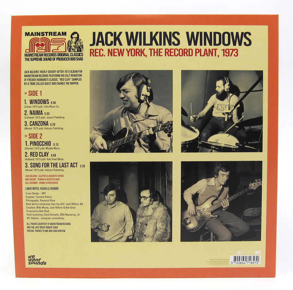 Jack Wilkins: Windows Vinyl LP