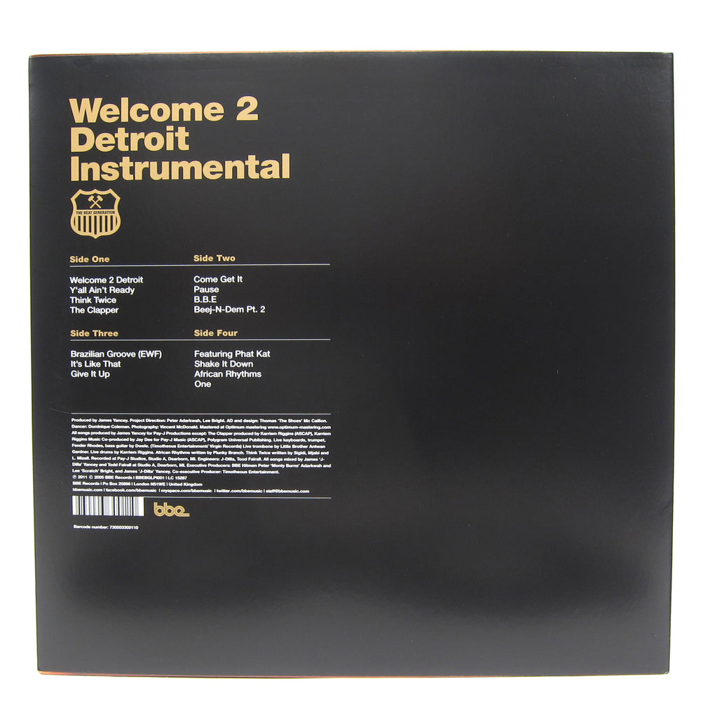 Jay Dee: Welcome 2 Detroit Instrumental 2LP