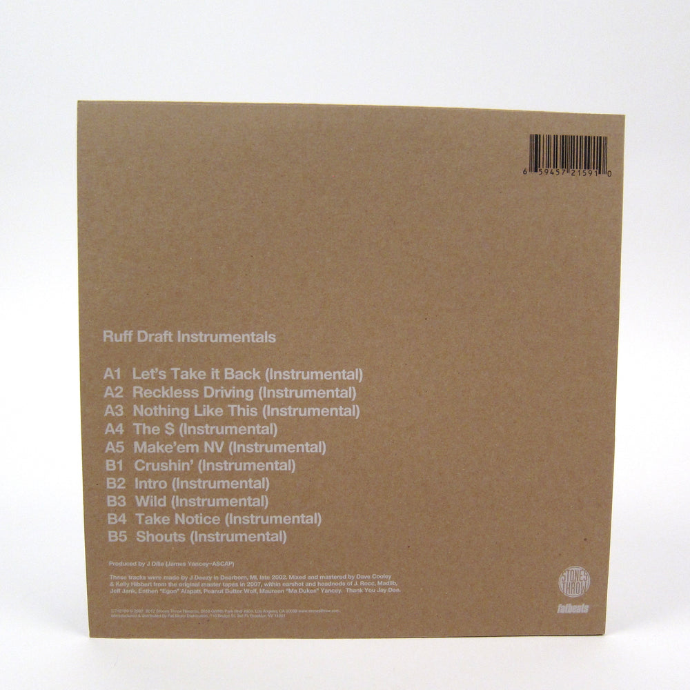 J Dilla: Ruff Draft Instrumentals Vinyl LP