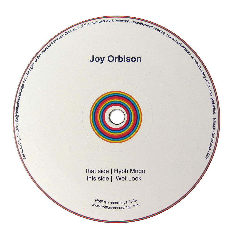 Joy Orbison: Hyph Mngo / Wet Look Vinyl 12
