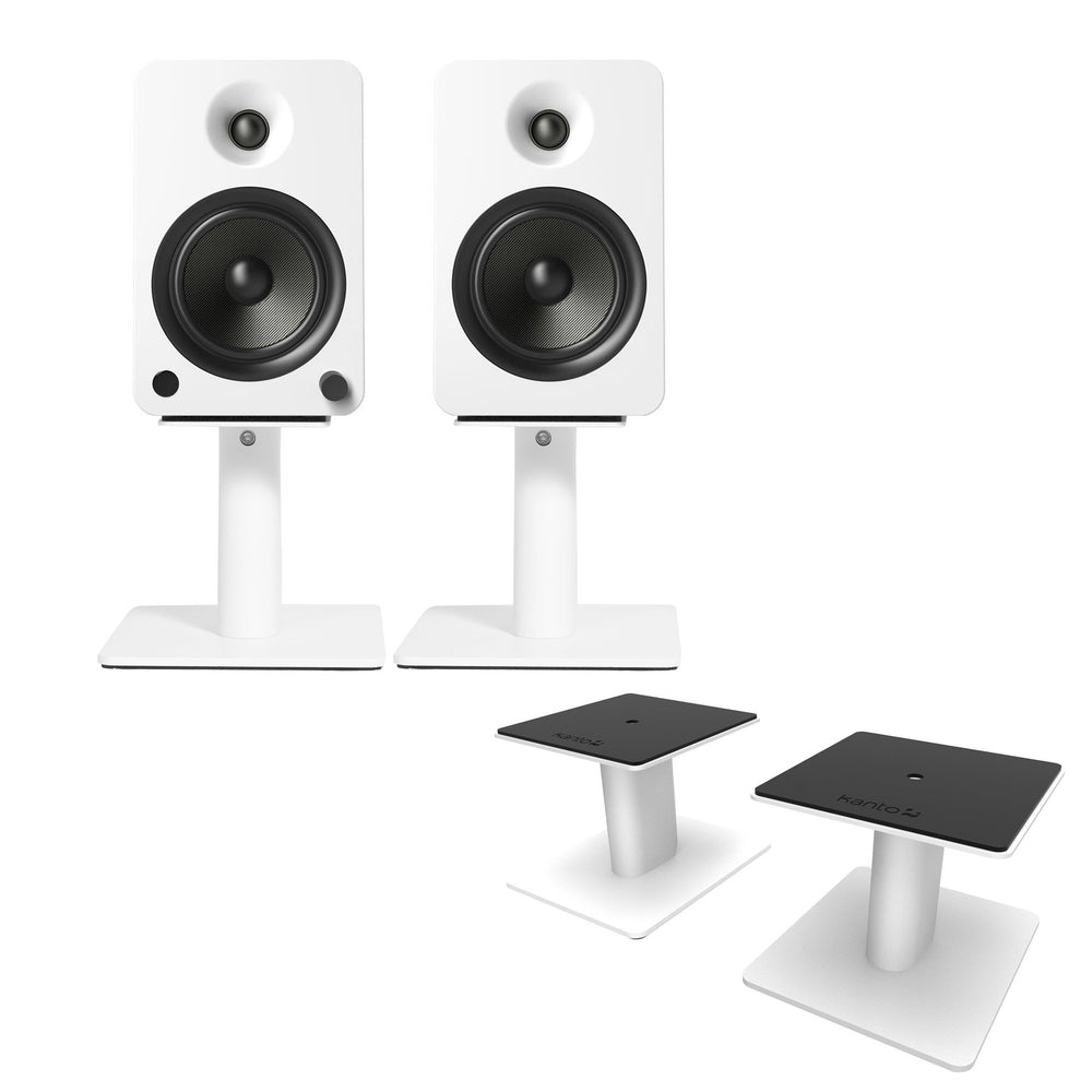 Kanto: SP6HD Desktop Speaker Stands for YU6 / TUK (6" Height / White / Pair)