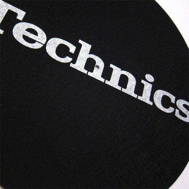 Technics: Slipmats - Black / Silver (Pair)