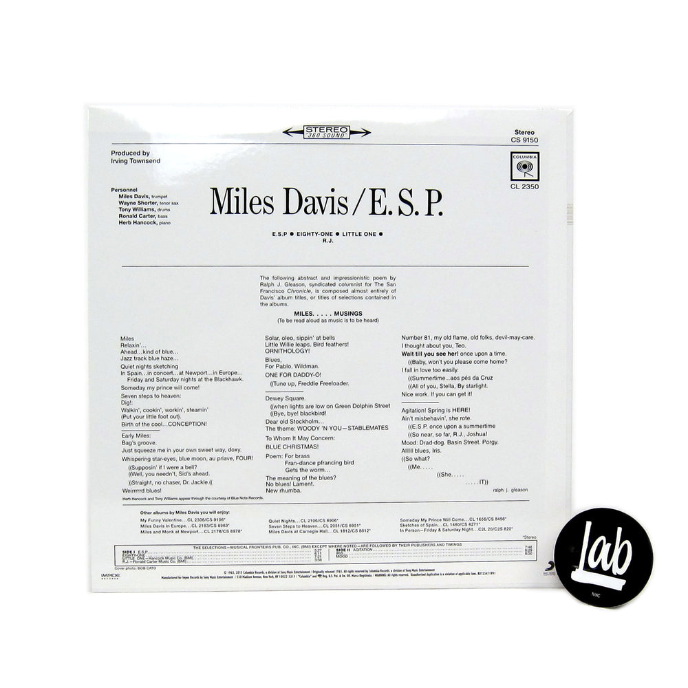 Miles Davis: E.S.P. (Impex Audiophile 180g) Vinyl LP