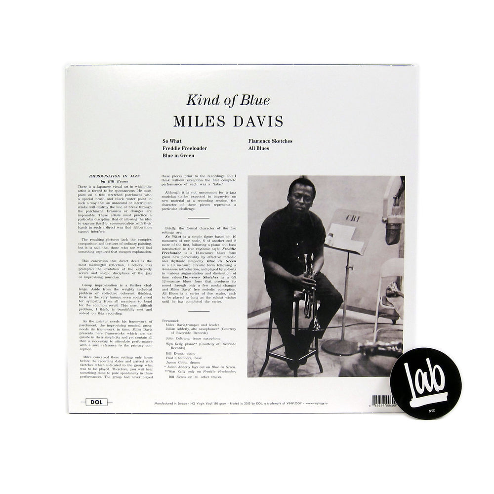 Miles Davis: Kind Of Blue (Blue Colored Vinyl