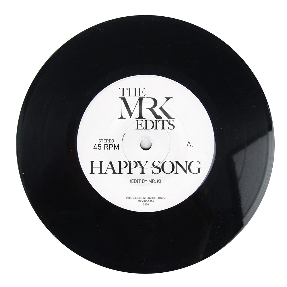 Mr. K: Happy Song / Erucu (Danny Krivit) Vinyl 7"