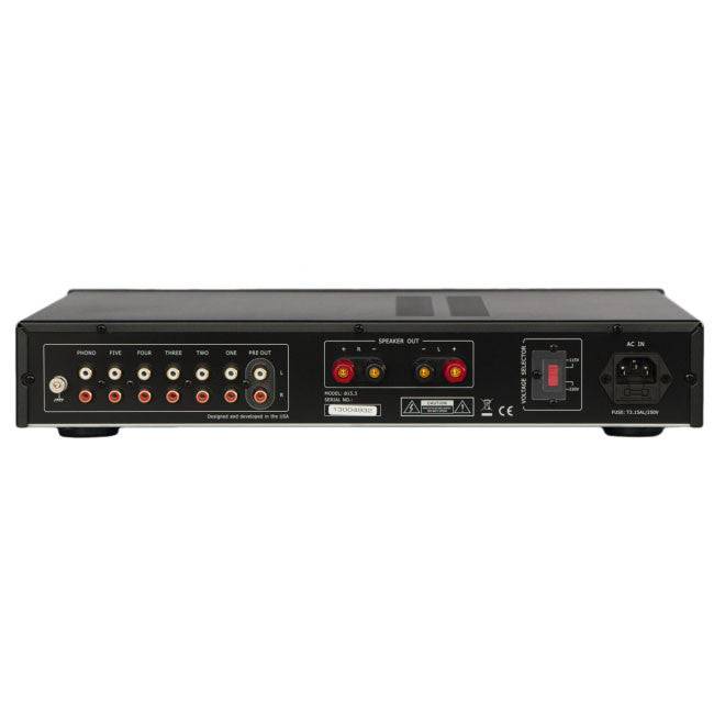 Music Hall: a15.3 Integrated Amplifier (Speaker Amp + Phono Stage) - Black back