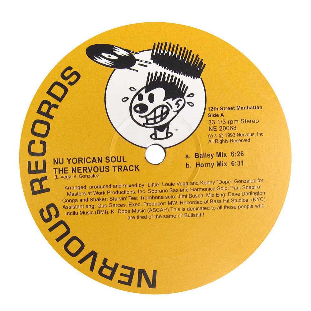 Nuyorican Soul: The Nervous Track (Kenny Dope & Louie Vega) Vinyl 12"