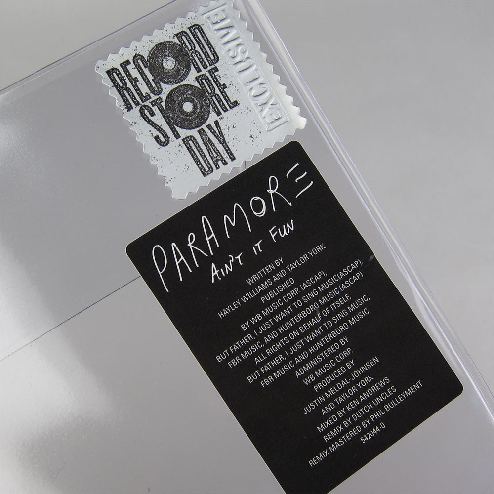 Paramore: Ain't It Fun Vinyl 12" (Record Store Day 2014) 2