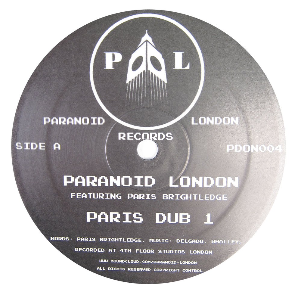 Paranoid London: Paris Dub 1 Vinyl 12"