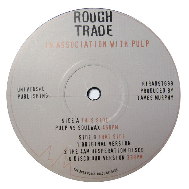 Pulp: After You Soulwax Remix (Record Store Day) 12" 2