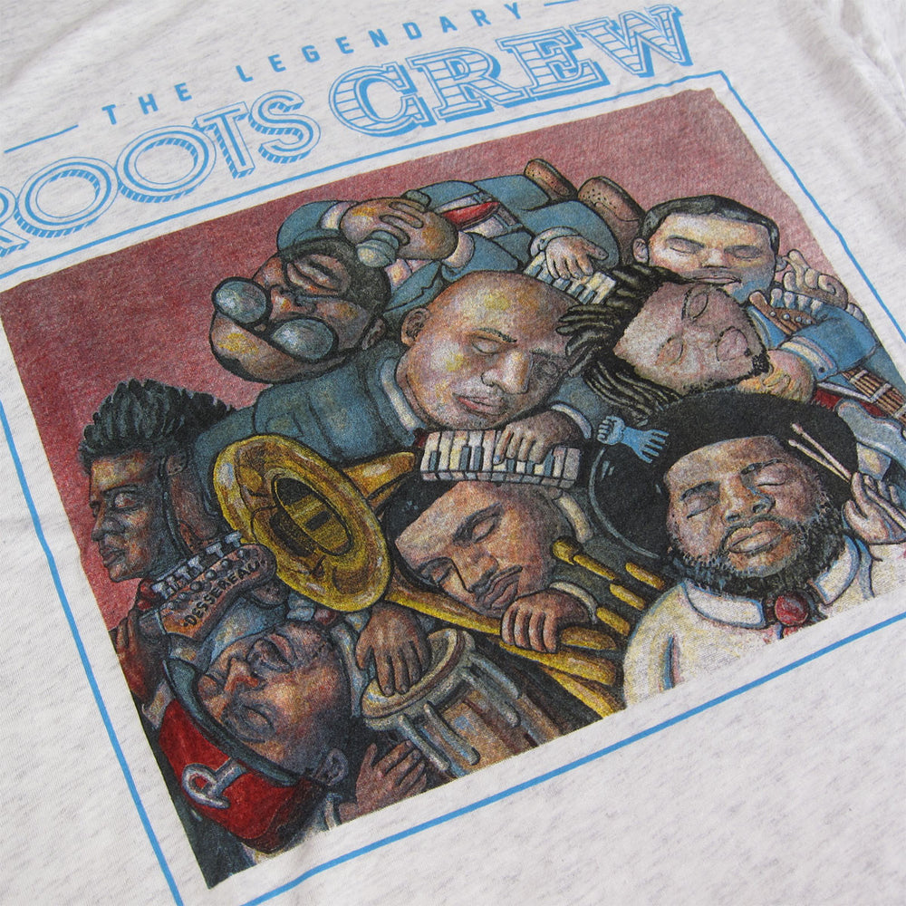 The Roots: Legendary Roots Crew Shirt - Heather Grey detail