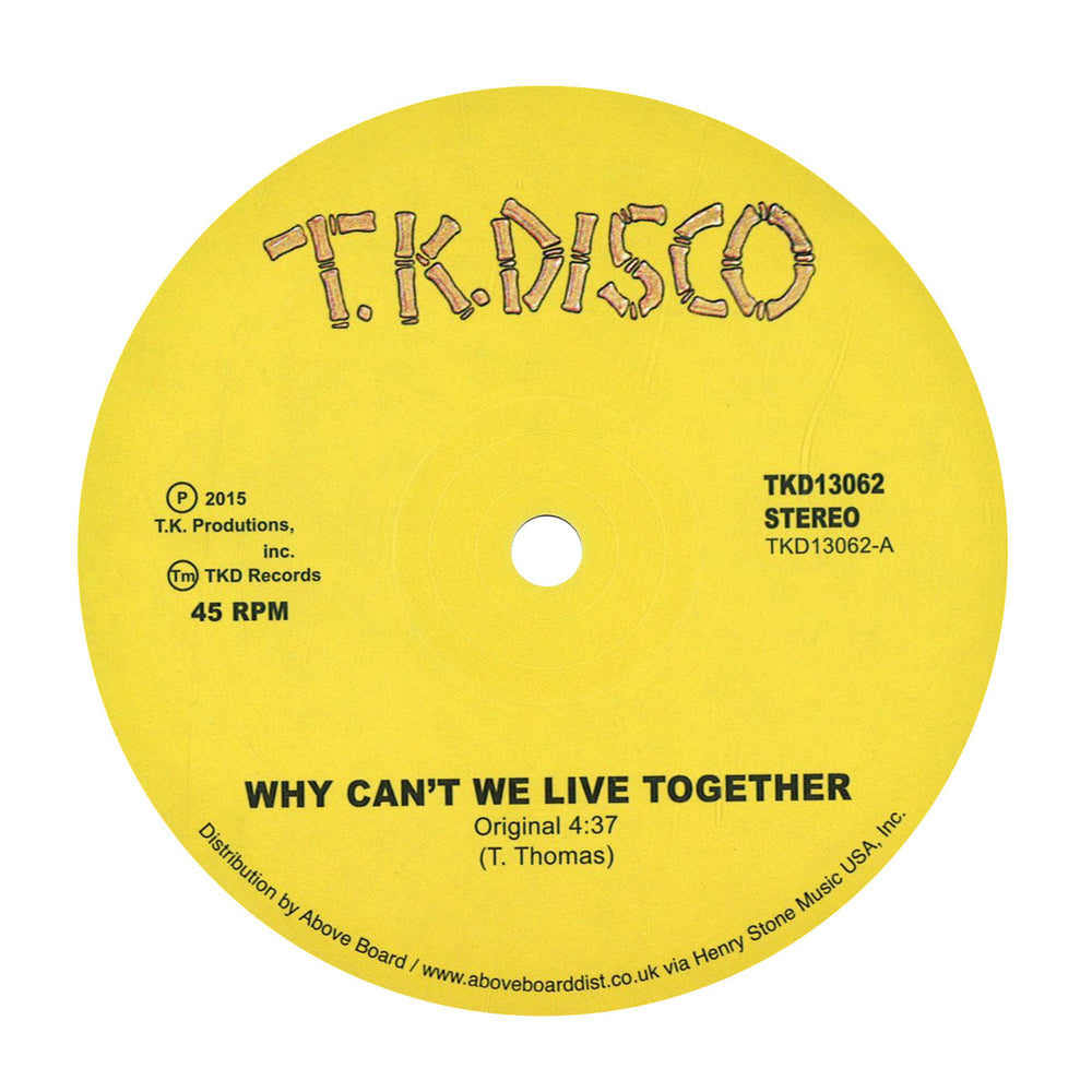Timmy Thomas: Why Can't We Live Together (LNTG Rework) Vinyl 12"