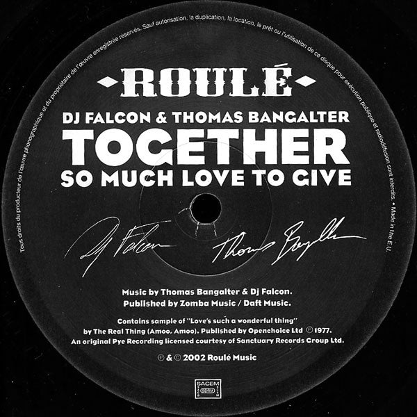 Together: So Much Love To Give (Daft Punk) 12"