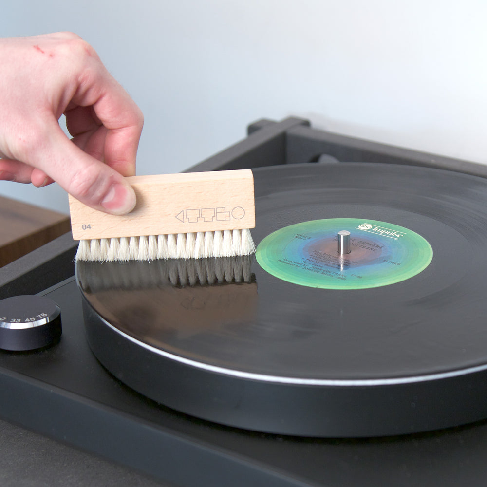 Turntable Lab: Wet+Dry Goat Hair Vinyl Record Brush