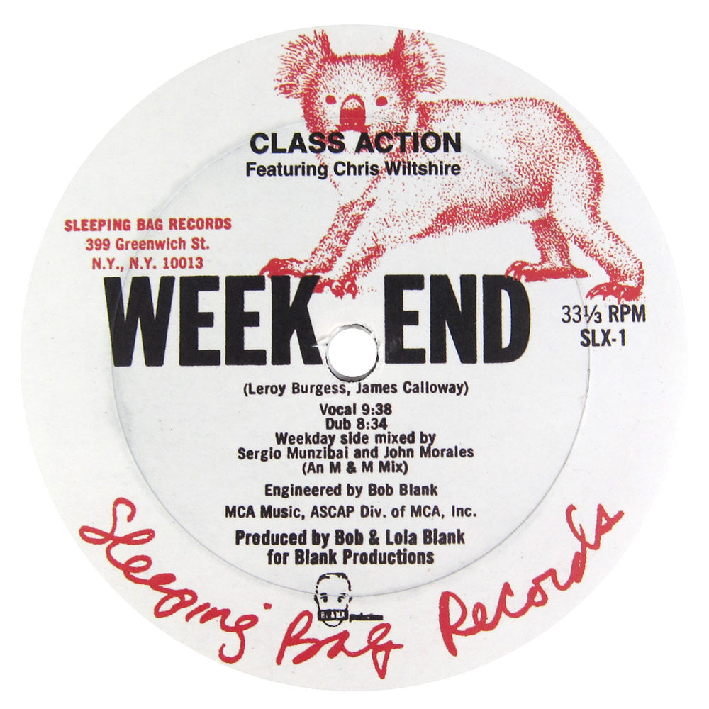 Class Action: Weekend (Larry Levan Mix) Vinyl 12"