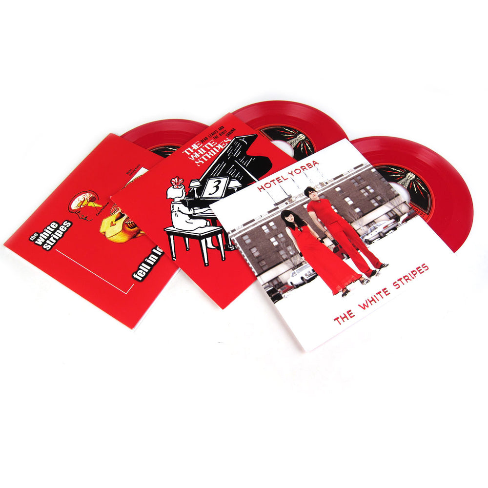 The White Stripes: Colored Vinyl 7" Pack (Fell In Love With A Girl, Hotel Yorba, Dead Leaves And Dirty Ground)