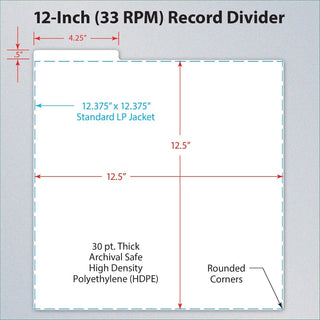 BCW Supplies: LP Record Dividers - 25 Units