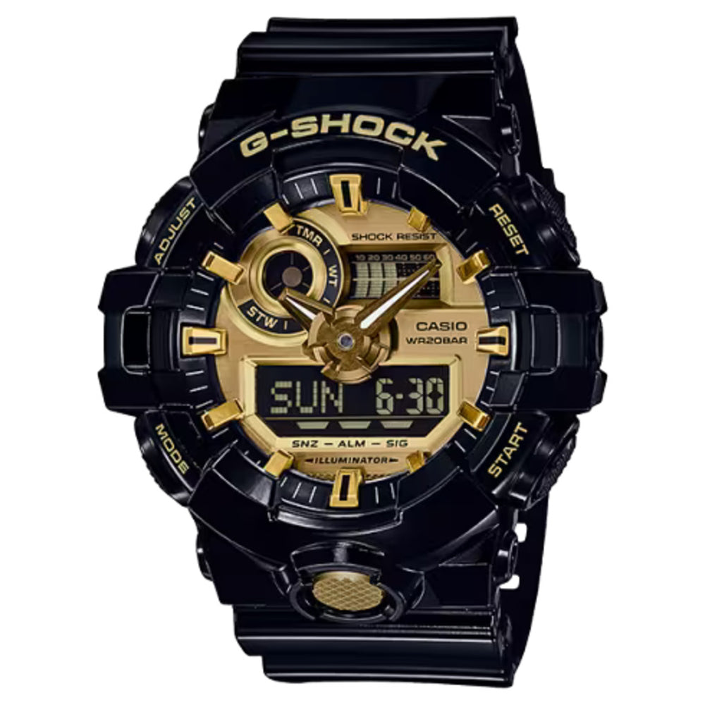 G-Shock: GA-710GB-1ACR Watch - Black / Gold