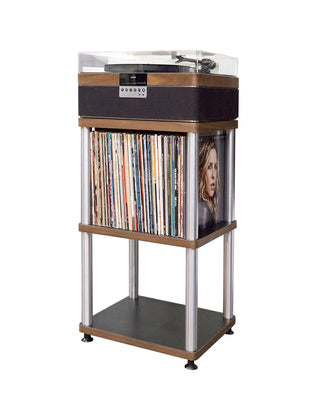 Plus Audio: The +Record Player Turntable + Integrated Audio System w/ Bluetooth