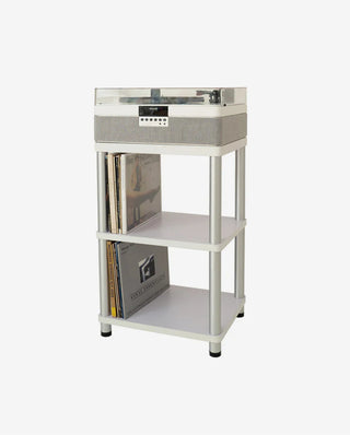 Plus Audio: The +Record Player Turntable + Integrated Audio System w/ Bluetooth - Carbon / 2M Red Upgrade